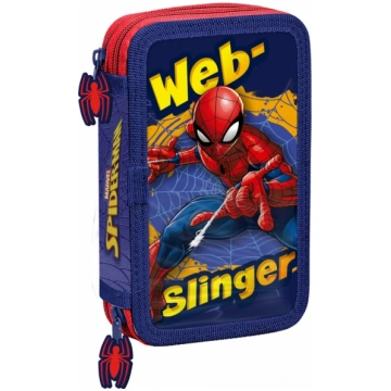 2 zipper pencil case with accessories Spiderman re