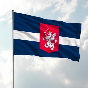 Latgales karogs ar ģerboni REG-LATGALE-G