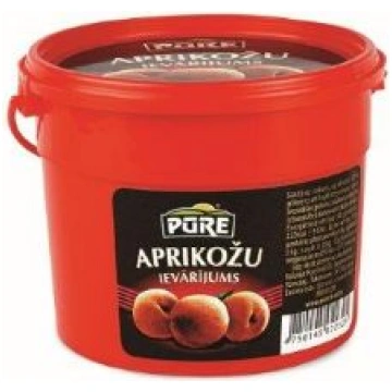 PŪRE ievārījums Aprikožu, 410g PURATOS
