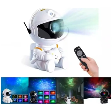 Blun Sitting Astronaut zvaigžņu un miglāju projekt