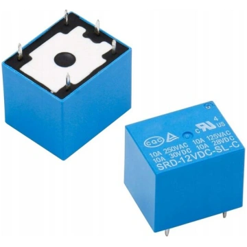 Relejs SRD-12VDC-SL-C – 1 kontakts NC/NO, Spriegum