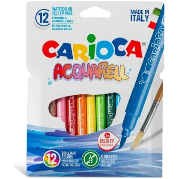 Carioca Flomasteri-otas Junior Brush, 12 colors 20