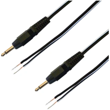 Speaker Cable Mini Plug Bare Ends 5m x 2 Cables F-