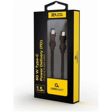 CABLE USB-C PD 1.5M/CC-USB2-CMCM60-1.5M GEMBIRD