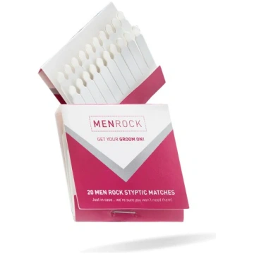 Men Rock Styptic Matches Bleeding matches, 20 pcs