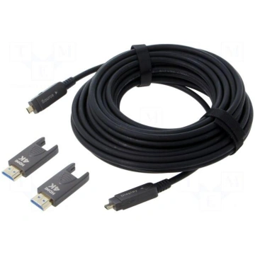Cable | micro HDMI plug,both sides | PA | 10m | bl