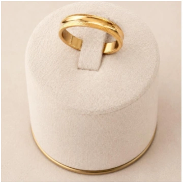 "Classic Gold Line" gredzens zelta tonī