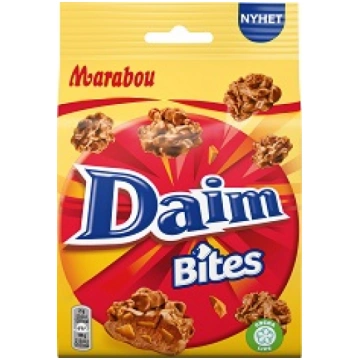 Šokolādes gabaliņi MARABOU Daim bites, 145g