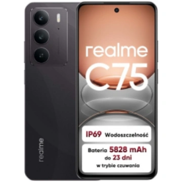 Viedtālrunis Realme C75 8GB 256GB Storm Black (694