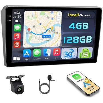 Hikity Android 15 4+128G auto radio Peugeot 407 20