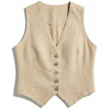 Gilet Jay in puro lino GDD Fashion