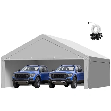 VEVOR autostāvvietas jumta pārklājums, 6x6 m, pārn