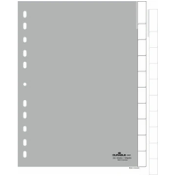 DURABLE Blanko-Register PP blanko Taben 10-teilig 