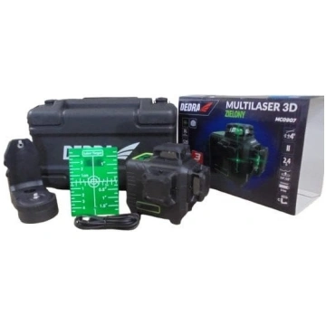 Dedra DEDRA MULTILASER 3D Zielony DIODY SHARP 3x36