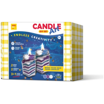 Kids Do DIY sveču mākslas komplekts. Zila, violeta