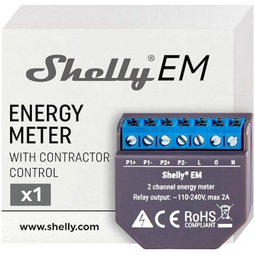 Shelly EM - WLAN vadāms inteliģentais enerģijas mē