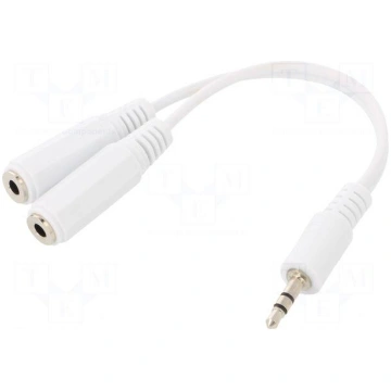 Cable | Jack 3.5mm 3pin plug,Jack 3.5mm socket x2