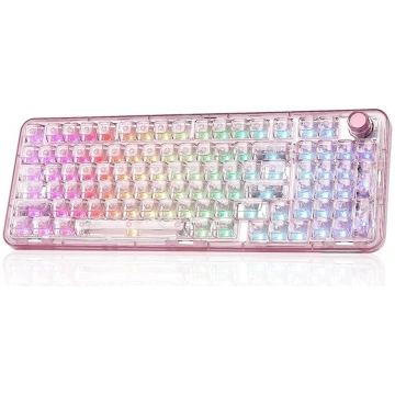 YUNZII X98 QMK/VIA bezvadu mehāniskā spēļu tastatū