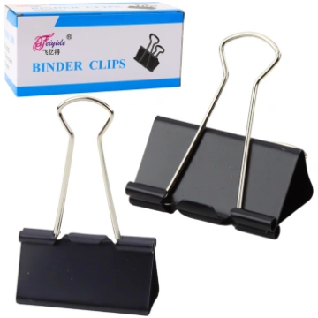 Set of Universal Office Clips Spring Steel Black 4