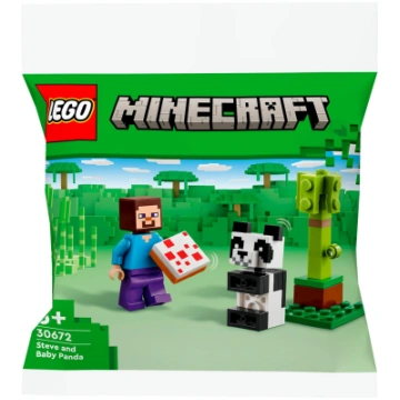 LEGO 30672 Minecraft Steve with Baby Panda, constr