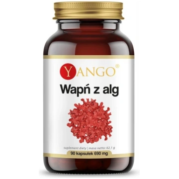 Yango YANGO kalcijs no sarkanajām aļģēm – 90 kapsu