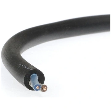 Gumijas apaļš kabelis Ow 2x1,5mm² 1 metrs Elektrok