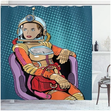 ABAKUHAUS Astronauta dušas aizkars, istabas dāmu s