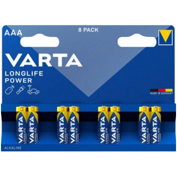 8 x VARTA HIGH ENERGY 1,5V AAA baterijas