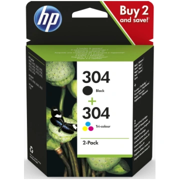 Tintes printera kasetne HP 304, dzeltens krās./mel