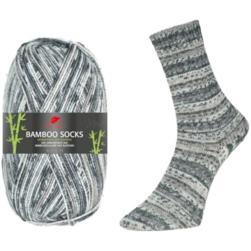 PRO LANA Bamboo Socks Nr965 - melns/pelēks