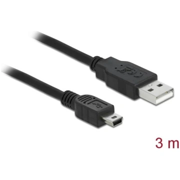 Delock Cable USB 2.0-A male > mini B 5-Pin male 3 