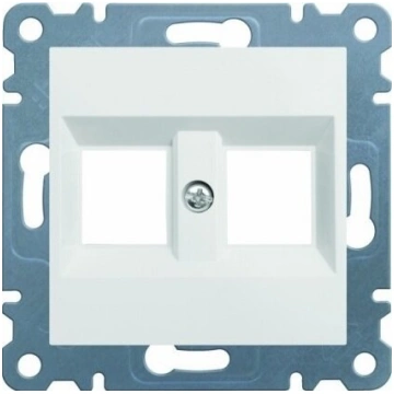 Hager Lumina Wl2320 Dual Keystone Jack Plate