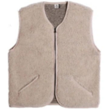 Alwero dames wollen gilet pos sand brown 04
