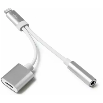 Adapter USB Mocco Lightning - Jack 3.5mm + Lightni