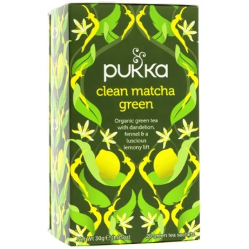 Pukka, zaļās un mačas tējas ar citronu maisījums, 