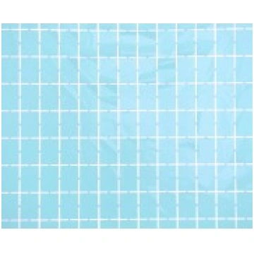 Folijas aizkars 100x200cm gaiši zils, kvadrāti SH-