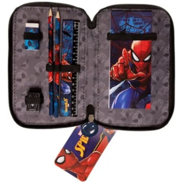 Zīmulīša futrālis SPIDERMAN dubultais, piepildīts,