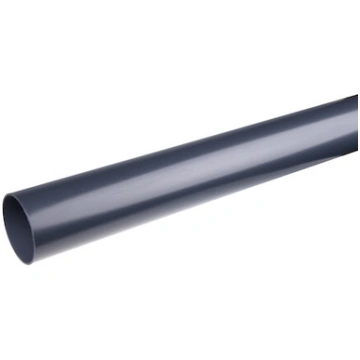 PVC notekcaurule 3m 90mm grafīta