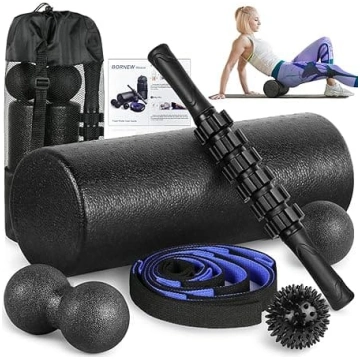 Foam Roller komplekts - augsta blīvuma muguras rul
