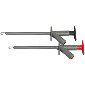 Clip-on probe | hook type | 10A | black,red | 4mm 