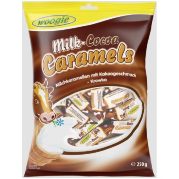 Piena karameles Woogie ar kakao garšu, 250g BS0841