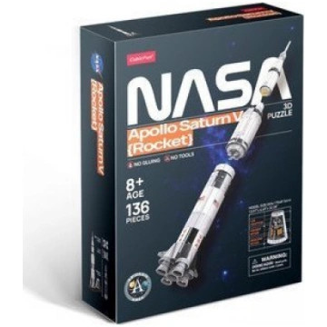 Cubic Fun 3D Apollo Saturn V Rocket DS1059H 136 el