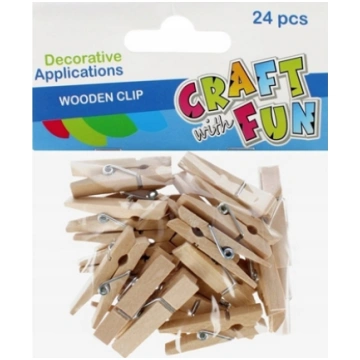 Craft with Fun OZDOBA DEK DREW SPINACZ 24SZT 3,5CM