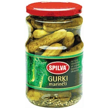 Gurķi marinēti (6-9 cm) "Spilva" 720ml