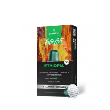 Bianchi Caffè Arte Etiopija, bioloģiskās kafijas k