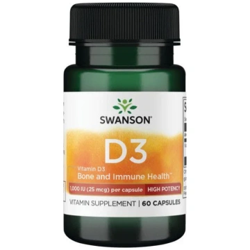 D3 vitamīns - augsta stipruma - 1000 SV - 25 mcg -