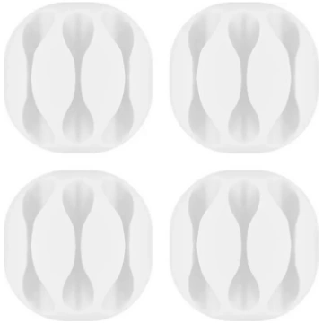 Kabeļu vadības kanāls GOOBAY 70373 galdam, balts, 