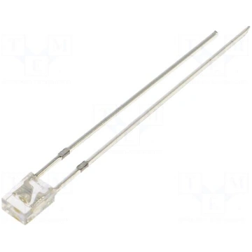 LED | white warm | rectangular | 2x3x4mm | bipolar