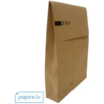 Papīra aploksne sūtījumiem 350x450x80+100mm, 120g/