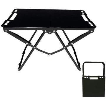 Small Folding Camping Table Portable Carbon Steel 